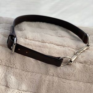 Leather bit belt